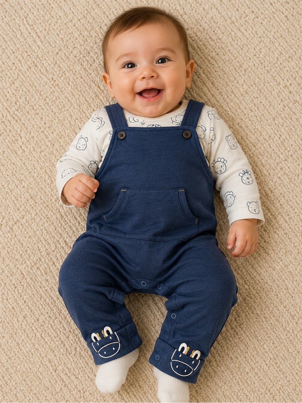 Little Me 2-piece Overalls Set